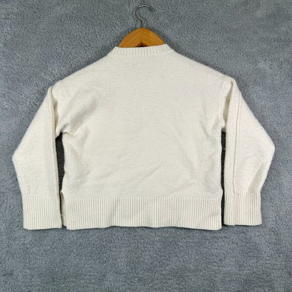 Everlane Beige Wool Crewneck Boxy Sweater Size M - Picture 2 of 12